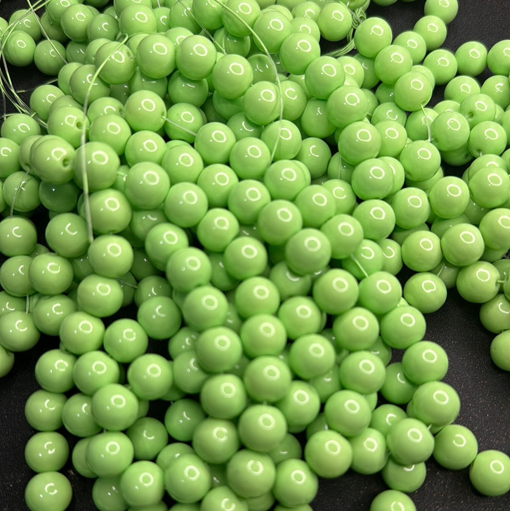 10mm BEAD 208 Lime Green