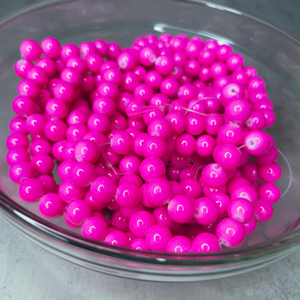 10mm BEAD 14 (HOT PINK)