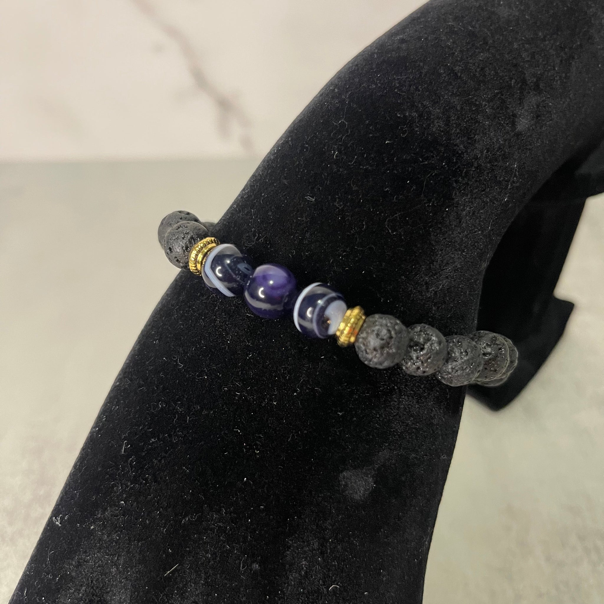 LAVA BEAD CHAKRA BRACELET (8MM)