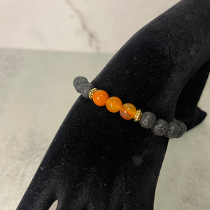 LAVA BEAD CHAKRA BRACELET (8MM)