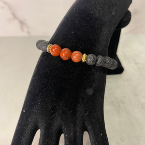 LAVA BEAD CHAKRA BRACELET (8MM)